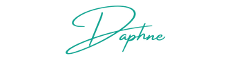 Handgeschreven naam "Daphne" in een elegante, cursieve lettertype.